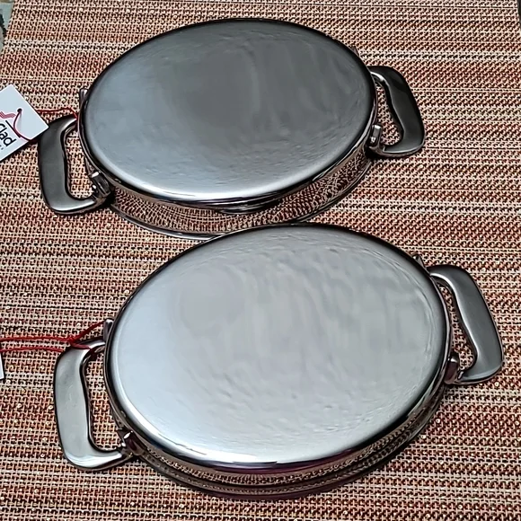 All Clad 7" Oval Baker, Gratin, Set of 2, NWT - Picture 3 of 4